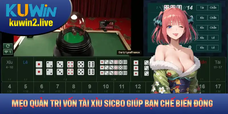 Mẹo quản trị vốn tài xỉu Sicbo giúp hạn chế biến động